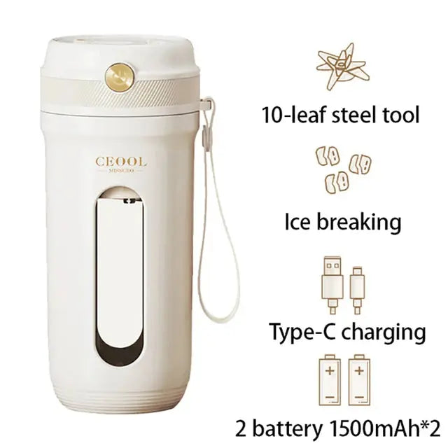 10 Blades Electric Portable Blender - Outsmart