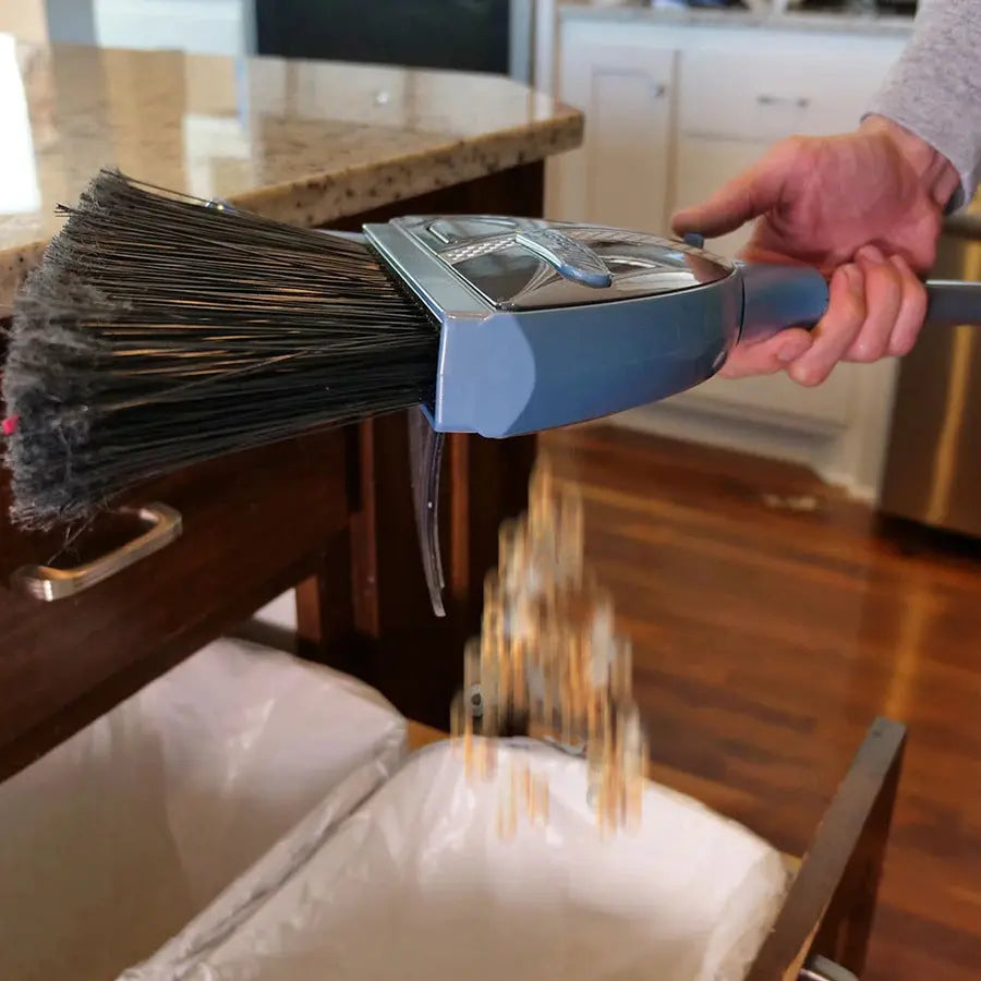 2-in-1 Cordless Sweeper with Built-in Vacuum Broom - Outsmart