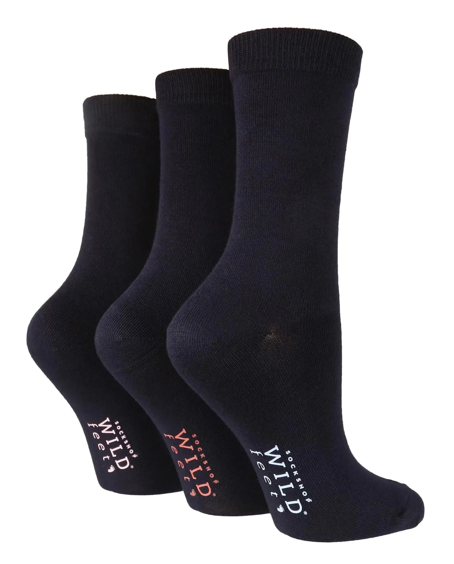 3 Pairs Ladies Bamboo Socks | Plain ¦ Effortless Essentials: Sock Edition - Outsmart