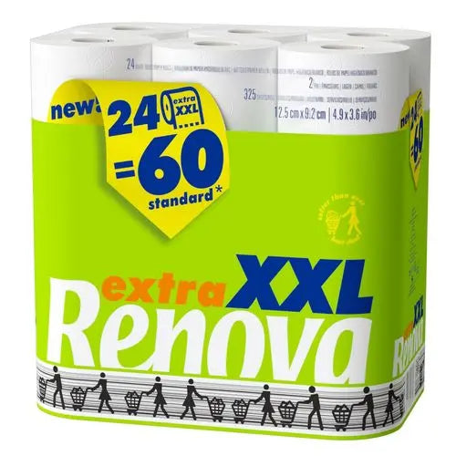 Renova Extra XXL Toilet Tissue Paper - 18 Rolls Renova