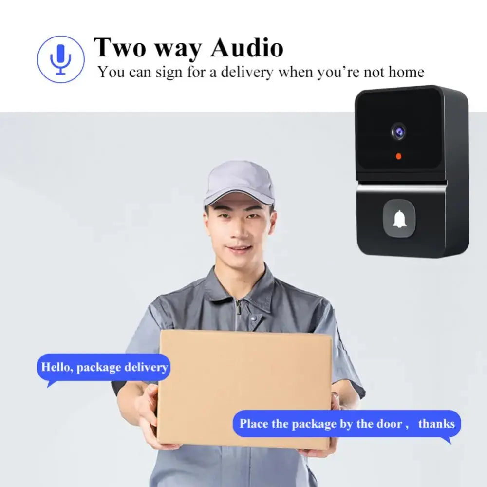 Wireless Doorbell WiFi Camera with Night Vision & Voice Intercom-2