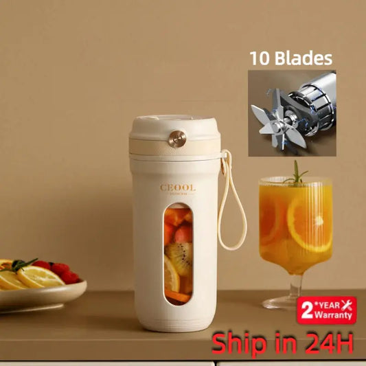 10 Blades Electric Portable Blender - Outsmart