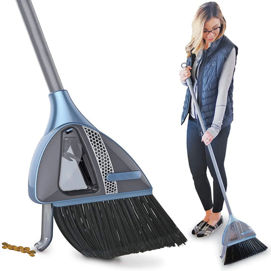 2-in-1 Cordless Sweeper with Built-in Vacuum Broom - Outsmart