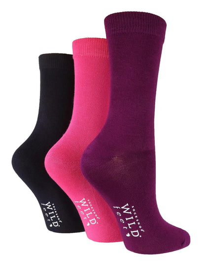 3 Pairs Ladies Bamboo Socks | Plain ¦ Effortless Essentials: Sock Edition Outsmart