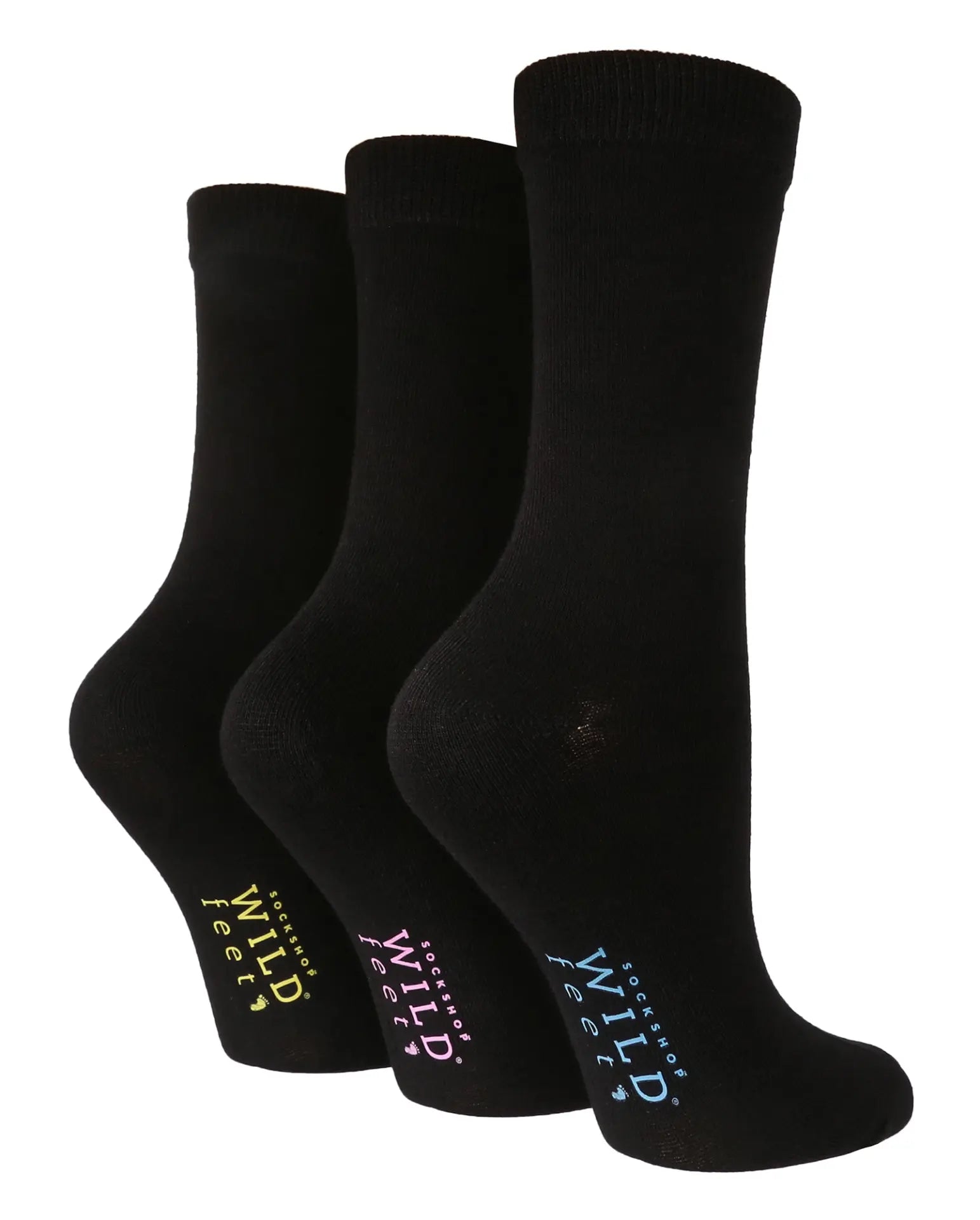 3 Pairs Ladies Bamboo Socks | Plain ¦ Effortless Essentials: Sock Edition Outsmart