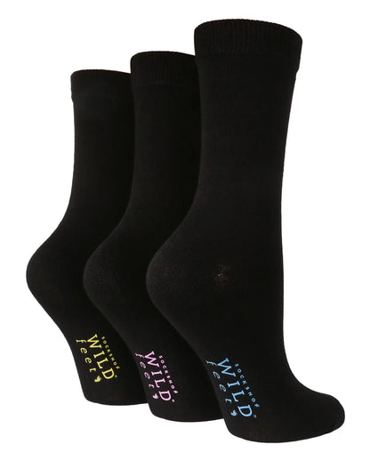 3 Pairs Ladies Bamboo Socks | Plain ¦ Effortless Essentials: Sock Edition Outsmart