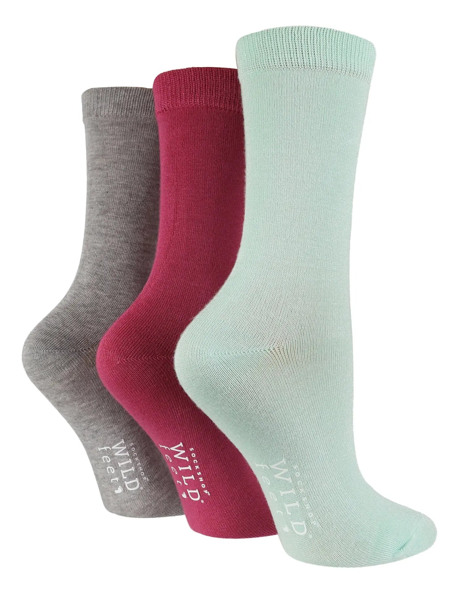 3 Pairs Ladies Bamboo Socks | Plain ¦ Effortless Essentials: Sock Edition Outsmart