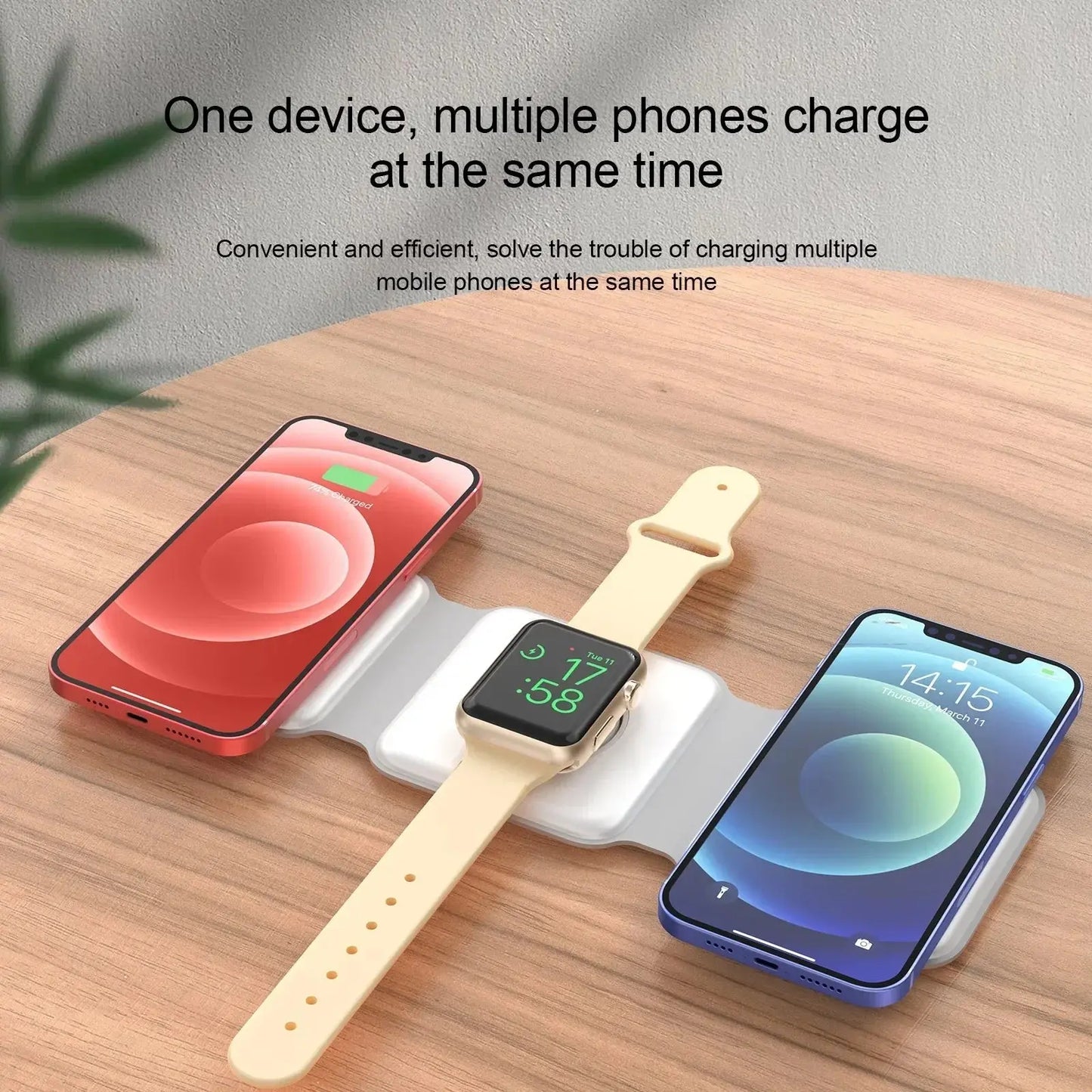 3-in-1 Magnetic Folding Wireless Charger | Outsmart Power-Link - Outsmart