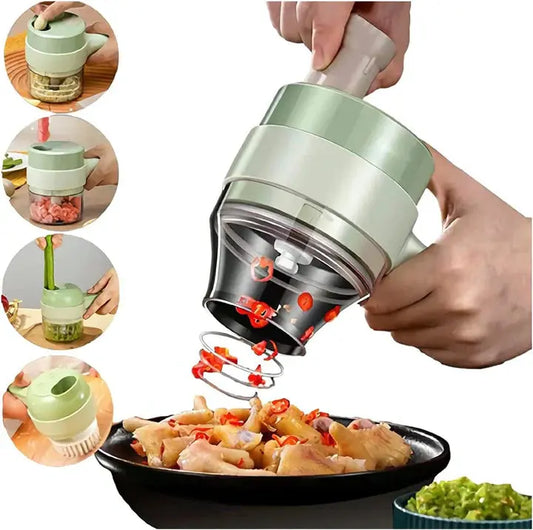 4 in 1 Handheld Electric Vegetable Cutter - Outsmart