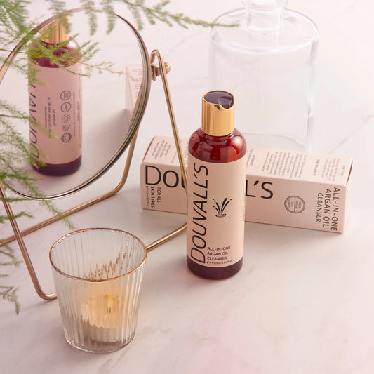 All-in-One Organic Argan Oil Cleanser 150ml | Deep Cleansing and makeup removing UK Douvalls Beauty