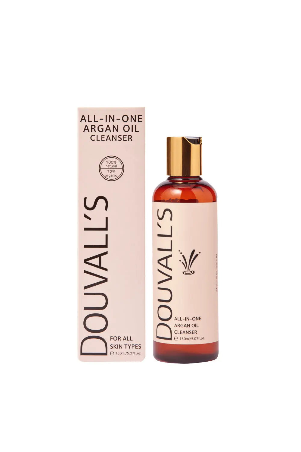 All-in-One Organic Argan Oil Cleanser 150ml | Deep Cleansing and makeup removing Douvalls Beauty - UK