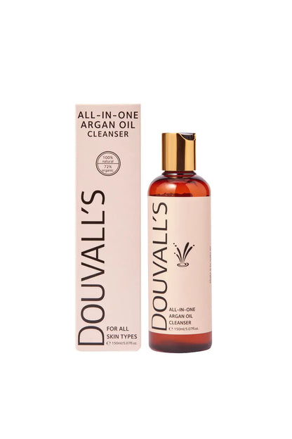 All-in-One Organic Argan Oil Cleanser 150ml | Deep Cleansing and makeup removing Douvalls Beauty - UK