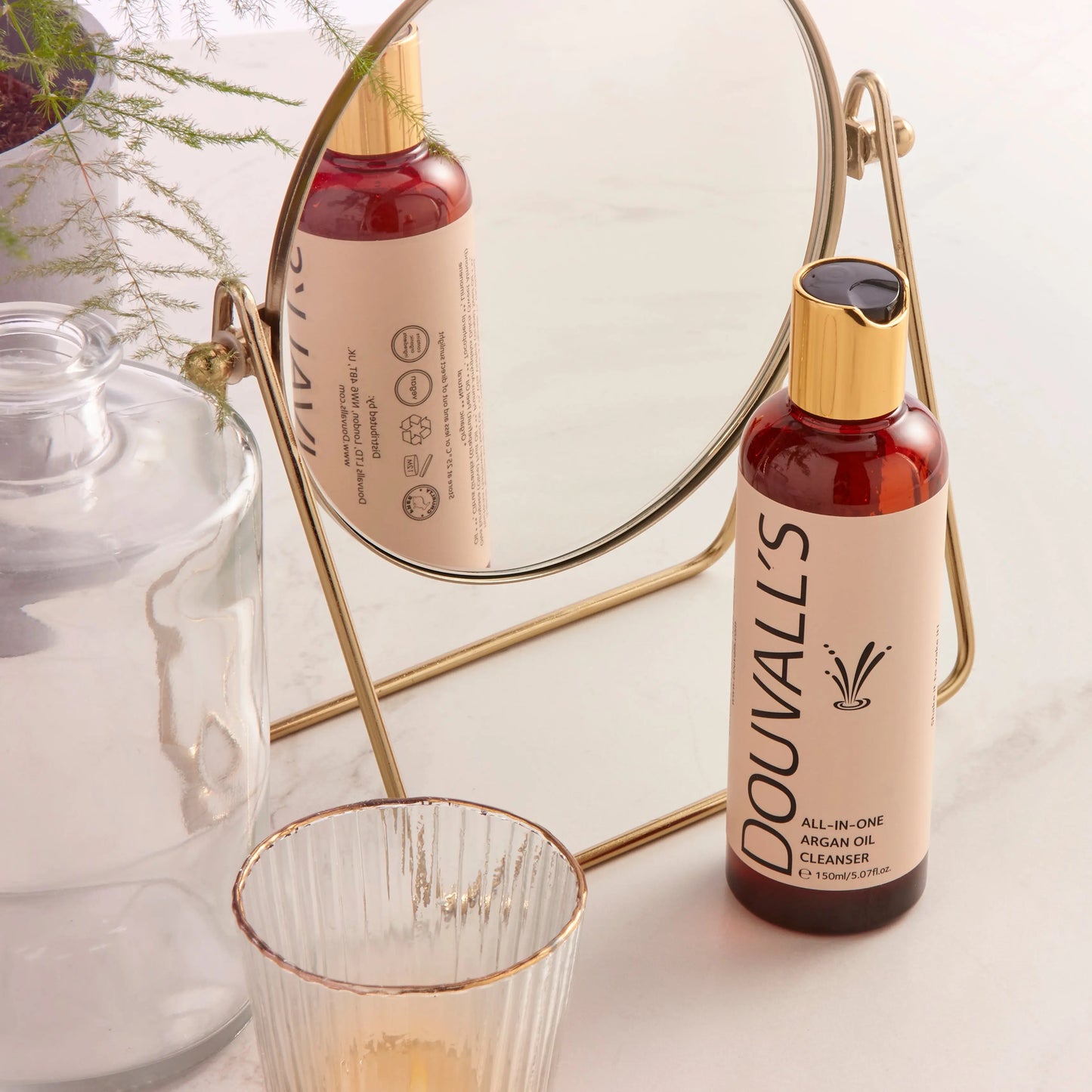 All-in-One Organic Argan Oil Cleanser 150ml | Deep Cleansing and makeup removing Douvalls Beauty UK