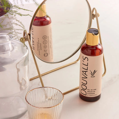 All-in-One Organic Argan Oil Cleanser 150ml | Deep Cleansing and makeup removing Douvalls Beauty UK