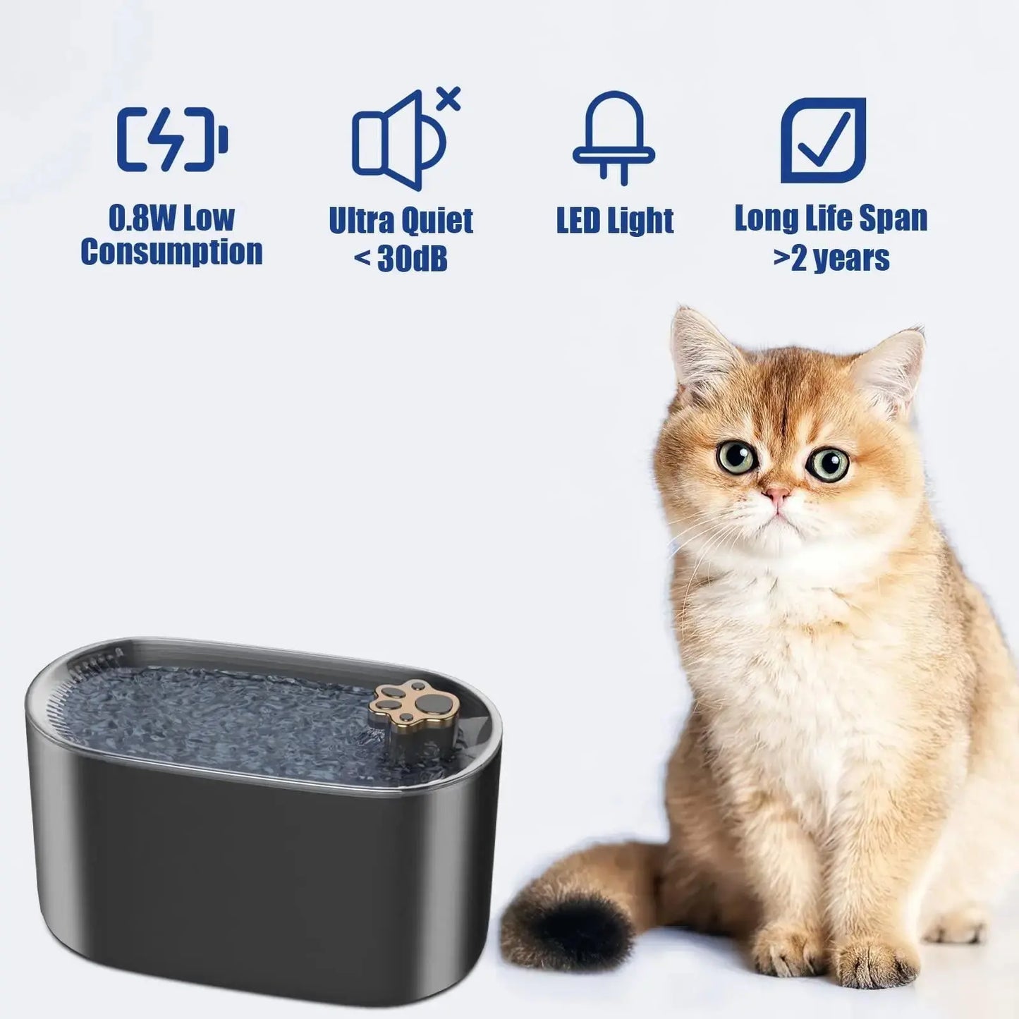 Cat Water Fountain Filter Automatic - Outsmart