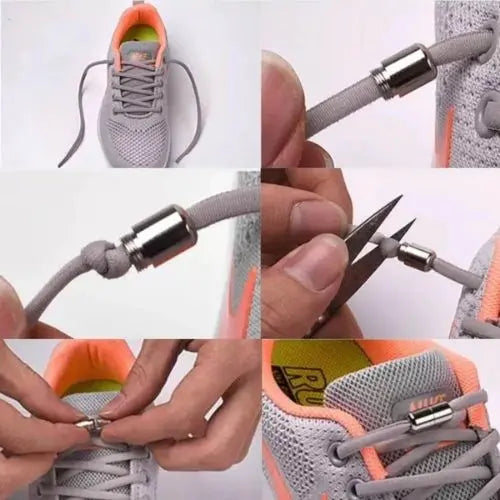 Elastic No Tie Metal Shoelaces - Outsmart