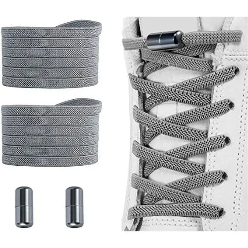 Elastic No Tie Metal Shoelaces - Outsmart