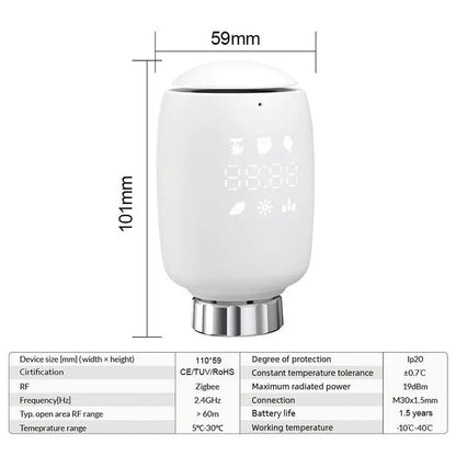 Newly upgraded Doodle art thermostat valve radiator controller Mobile APP control art thermostat Hypersku