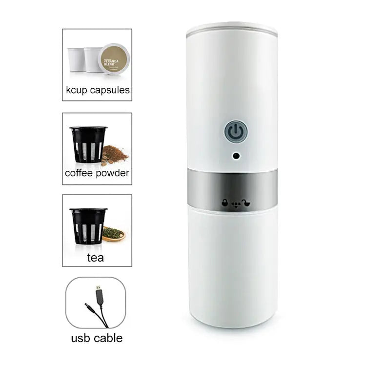 Portable Capsule Coffee Machine Small Kitchen Appliances Maroon Asteria