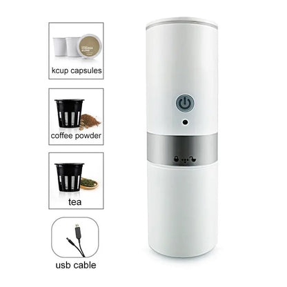 Portable Capsule Coffee Machine Small Kitchen Appliances Maroon Asteria