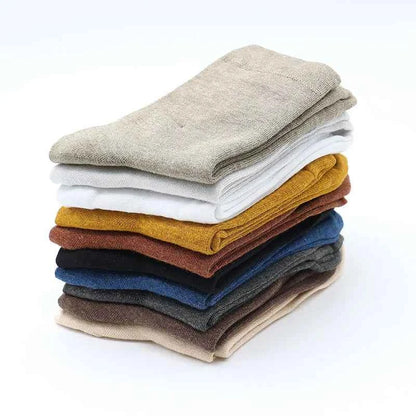 10 Pair Women's Bamboo Fiber Socks Harajuku Retro Solid Color Casual Ladies Set Black Socks Korean Style White Socks Wholesale