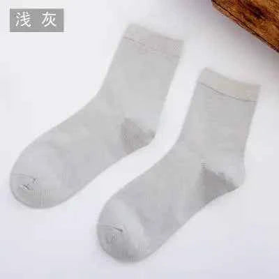 5 /10 Pairs Spring Women's Harajuku Solid  Thin Candy Color Colorful Bamboo Fiber Socks