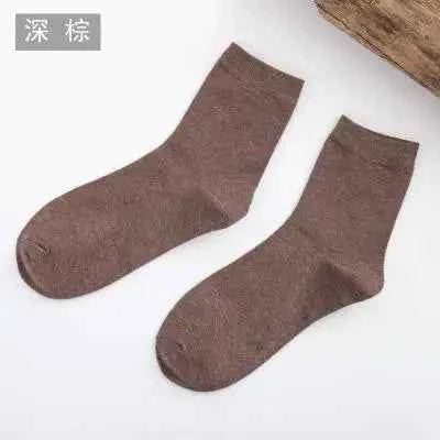 5 /10 Pairs Spring Women's Harajuku Solid  Thin Candy Color Colorful Bamboo Fiber Socks