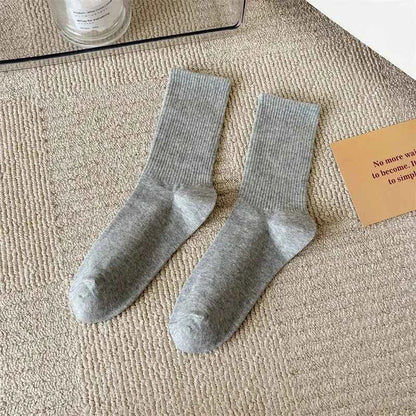 33 Colors Summer Cotton Soft Socks Happy Colorful Women's Mid-tube Stocking Fashion Trend Red Green Ankle Sox Autumn Hosiery