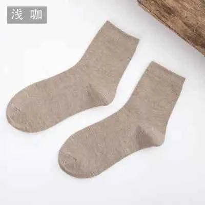5 /10 Pairs Spring Women's Harajuku Solid  Thin Candy Color Colorful Bamboo Fiber Socks