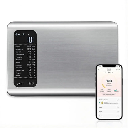 Smart Nutrition Scale for Healthy Living & Nutrition Mastery | 10kg Digital Food Scale with 19-Point Nutrient Analysis & App Hypersku