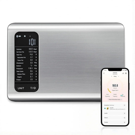 Smart Nutrition Scale for Healthy Living & Nutrition Mastery | 10kg Digital Food Scale with 19-Point Nutrient Analysis & App Hypersku