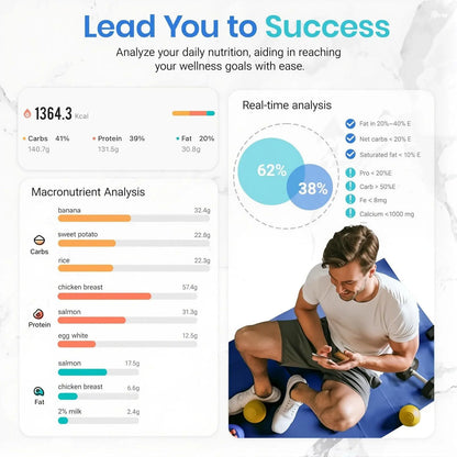 Smart Nutrition Scale for Healthy Living & Nutrition Mastery | 10kg Digital Food Scale with 19-Point Nutrient Analysis & App Hypersku
