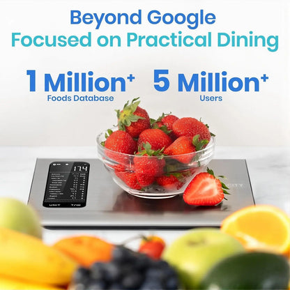 Smart Nutrition Scale for Healthy Living & Nutrition Mastery | 10kg Digital Food Scale with 19-Point Nutrient Analysis & App Hypersku