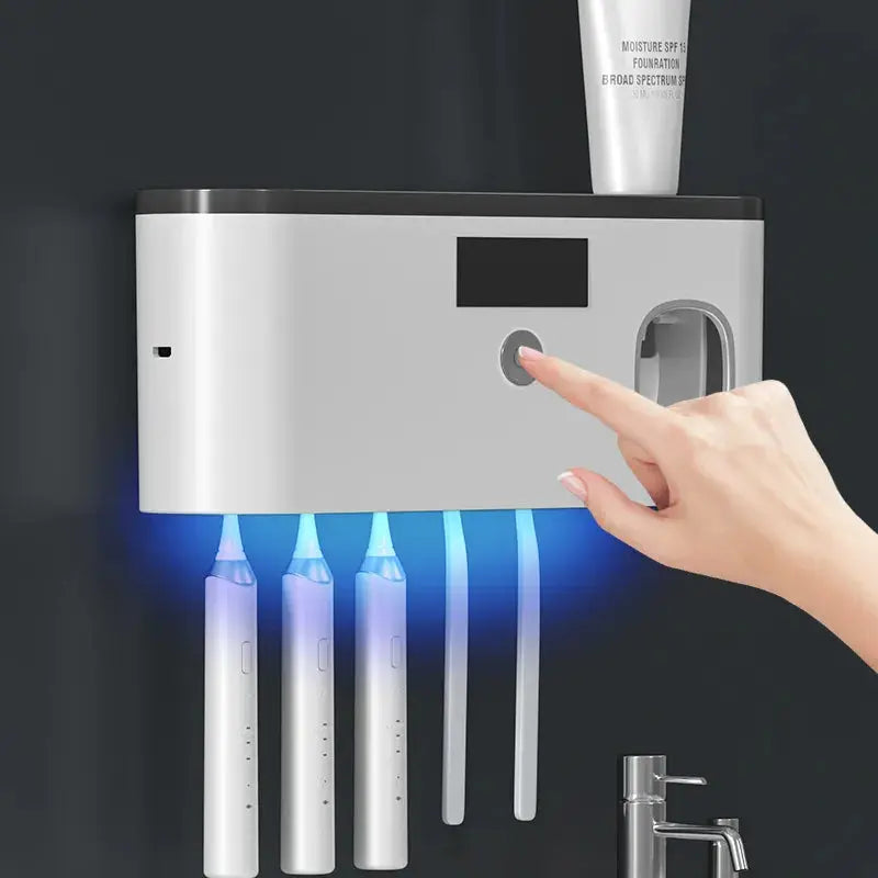 Wall-mounted Toothbrush Storage with UV - Outsmart