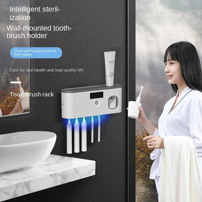 Wall-mounted Toothbrush Storage with UV - Outsmart